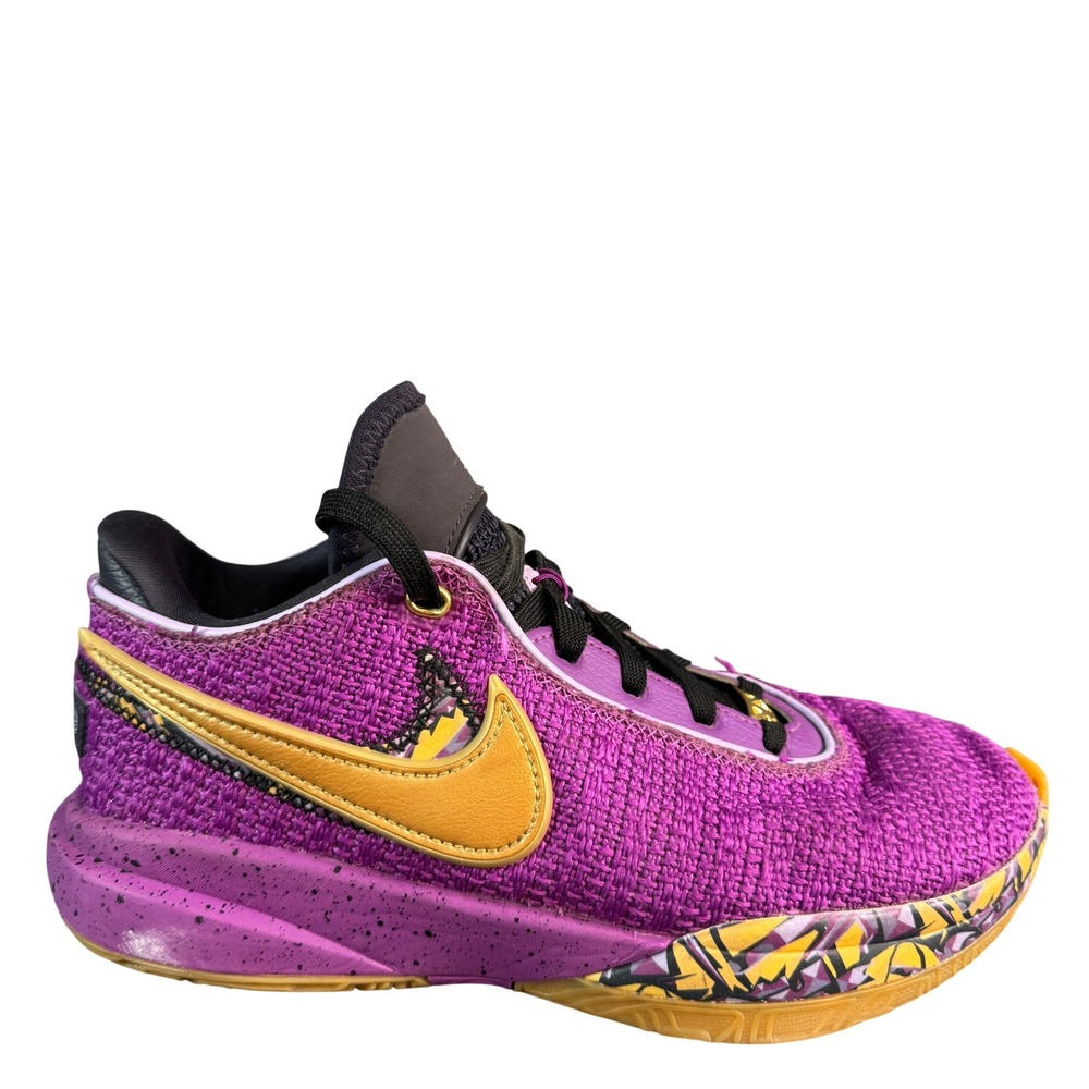 Nike LeBron 20 Violet Frost Purple Gold Basketball Shoes DJ5423 Women's 8